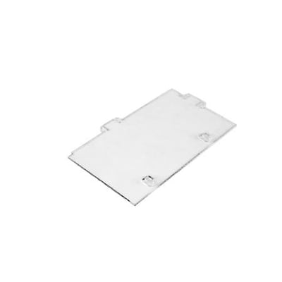 Cubic indvendig afdækning 50 lodr CPS25 4829-0500 fremstillet af klar plast, vist på hvid baggrund.