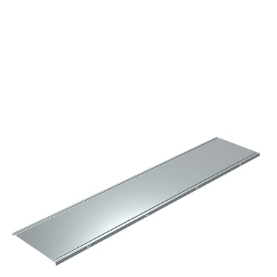 Legrand Låg CP 400 ZM, 2 meter langt og 400 mm bredt, fremstillet i stål med zinkmagnesiumbelægning, isoleret på hvid baggrund.