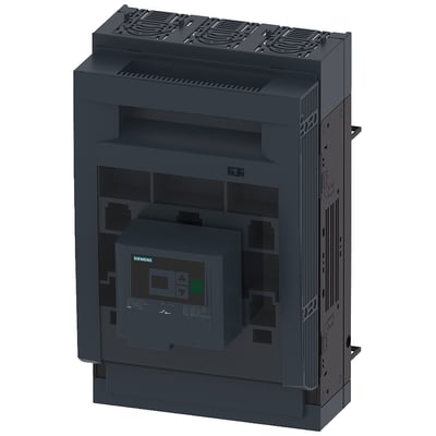Siemens SENTRON 3NP1 sikringsafbryder, 3-polet, 250A, med elektronisk overvågning og gråt kabinet.