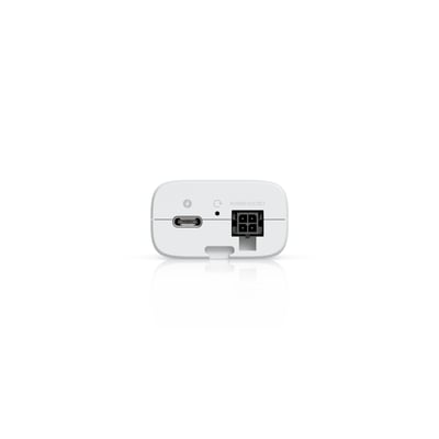 Ubiquiti UDB-IoT er en kompakt trådløs bridge til IoT med USB-C-port og firepolet strømtilslutning.