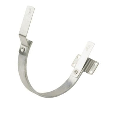 Bukbart konsoljern nr. 10 i metal med dimensionerne 25/5 mm, designet til 1/2-rund færdigrende.