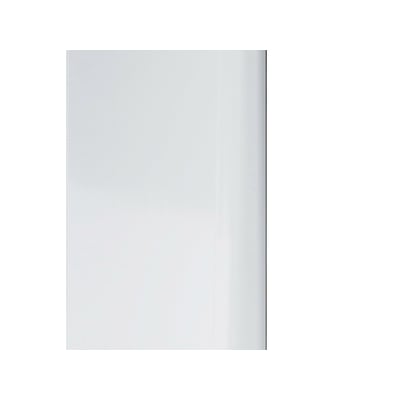 Svedbergs Langfoss byggeprofil i mat alu, 55 x 2300 x 25 mm, ses tæt på med en glat, lys metaloverflade.