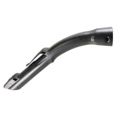 Makita buet håndtag til støvsuger med 28 mm diameter, lavet af sort plast og uden muffe.