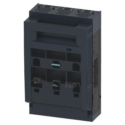 Siemens systemmaskeringsramme 375 x 220 mm til NH1 sikringslastafbryder 3NP1, mørkegrå med ventilationstopp.