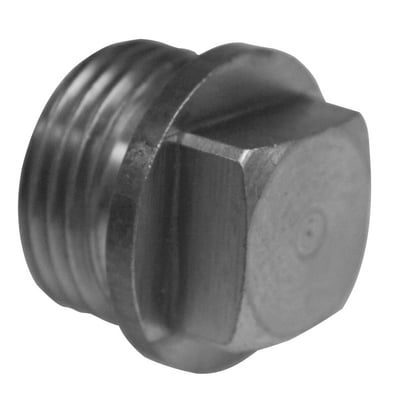 Forkromet messingprop med 3/4" gevind og en nøglevidde på 21 mm til rørinstallationer.