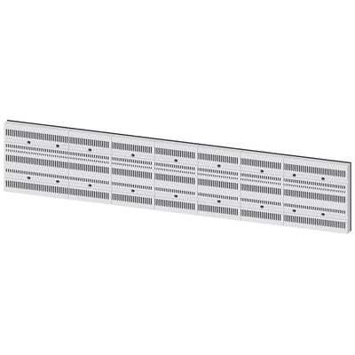 Siemens 8US2 basesystem til busbars, 250 A og 800 mm bredt, vist som en lang række lyse moduler med ventilationsåbninger.