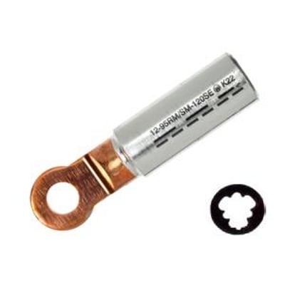 Elpress AKK150-16DIN-PR Al/Cu-kabelsko med M16 laske og 150/185mm2 specifikationer.