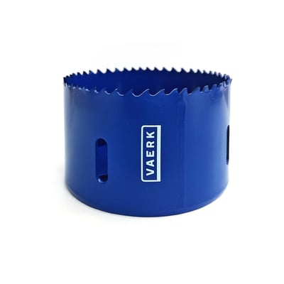 VAERK hulsav i blå metal med 86 mm diameter, fremstillet i HSS-CO 8% for øget slidstyrke og præcise snit.