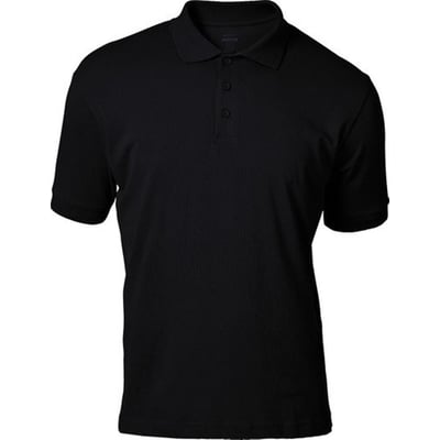 Sort Mascot Bandol poloshirt med tre knapper og ribstrikket krave, fremstillet i en blanding af bomuld og elastan.