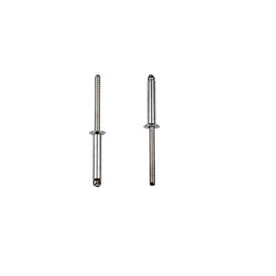 Detaljeret billede af Masterfix blindnitte 3,2x8mm med undersænket hoved og rustfri A2 materiale.