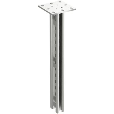 Schneider Electric loftpendel 20F-3000 i varmgalvaniseret stål, klar til montering på loft eller gulv med T-bolt konsoller.