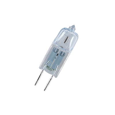 Ledvance Halostar Starlite 20W halogenpære fra siden, fremhæver dens kompakte stiftform.