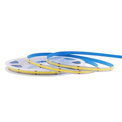 LEDlife 11W/m COB LED-strip på 5 meter, 480 LED/meter, 24V, RA90, neutral hvid 4000K, vist på en hvid baggrund.