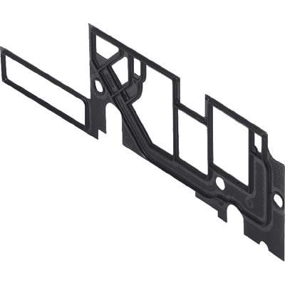 Festo Seal VMPA1-DP, et sort pakningssæt med flere rektangulære åbninger og en lang, aflang del.