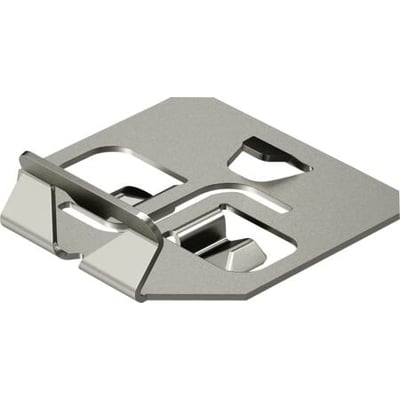 OBO Bettermann holder til deleskinne i rustfri stål til kabelstige, fremstillet i holdbart A2 stål.