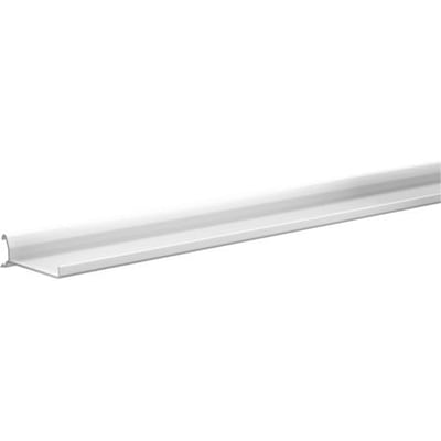 Schneider Electric OL50 kabelhylde i hvid PVC med dimensionerne 47mm x 17mm x 1000mm, vist på hvid baggrund.