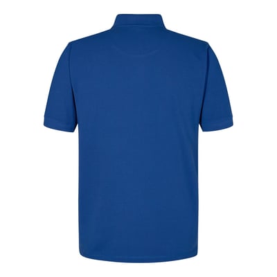 Bagside af Engel polo 9055-178 i blå, størrelse 6XL, fremstillet i bomuld.