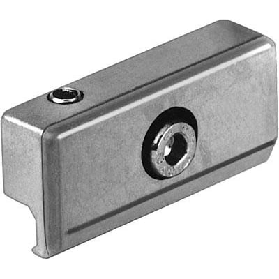 Festo monteringskit SMB-1 i metal med to synlige unbrakoskruer for nem og sikker installation.