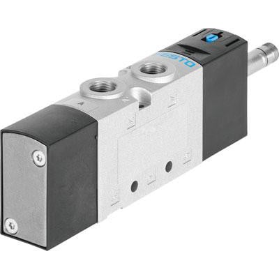 Festo magnetventil VUVS-L25-M52-AD-G14-F8 med elektrisk aktivering og 5/2 monostabil funktion.