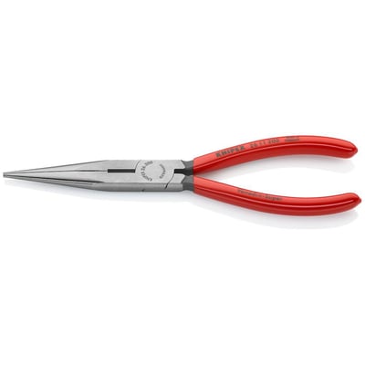 Knipex 200mm fladrundtang med indgraveret Knipex-logo og 'Vanadium-Super' på de røde dyppede greb.