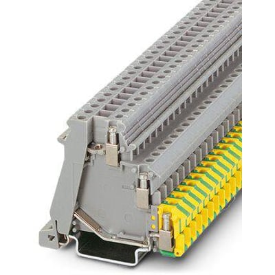 Phoenix Contact DOK 1,5 Actor/Rijgklem sensor-/aktuatorklemme i grå med skruetilslutning og DIN-skinne montering.