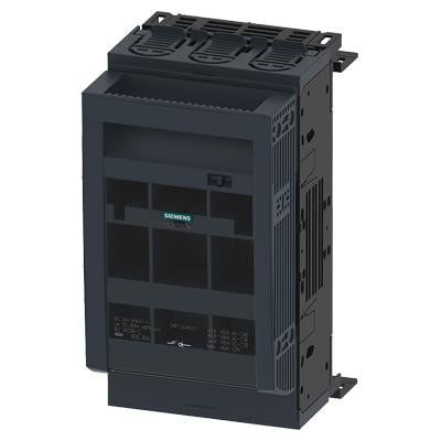 Siemens tilslutningsblok med boksterminal for NH00 sikringslastafbrydere, 6-70 mm², med skrueterminaler og 32 mm dækningsniveau.