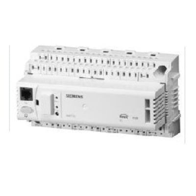 Siemens RMU720B-1 universal regulator med 2 reguleringssløjfer og flere sprogvalg, hvidt kabinet med terminaler.