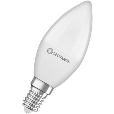 Ledvance LED Comfort kerte pære med mat finish, E14 sokkel og 245lm lysstyrke.