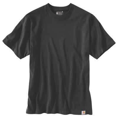 Sort Carhartt Dearborn Relaxed T-shirt i størrelse XS med korte ærmer, rund ribhals og lille logo ved kanten.
