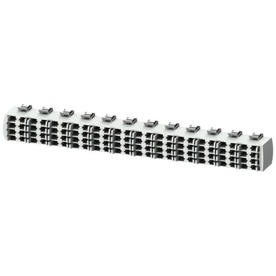 Siemens 5ST2 samleskinne med 24 moduler og 4 faser til fejlstrømsenheder og miniatureafbrydere.