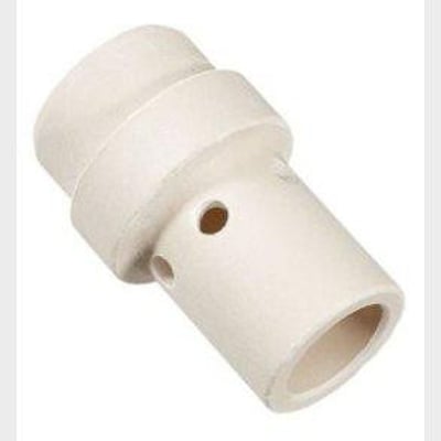 Hvid gasfordeler i plast til MB 36, ML 300 og ML 360 MIG/MAG-brændere med trinformet krop og åbninger.