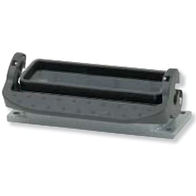 Procon Multistik chassishus B6 i pulverlakeret aluminium med 28mm højde og langsgående låsebøjle, IP65.