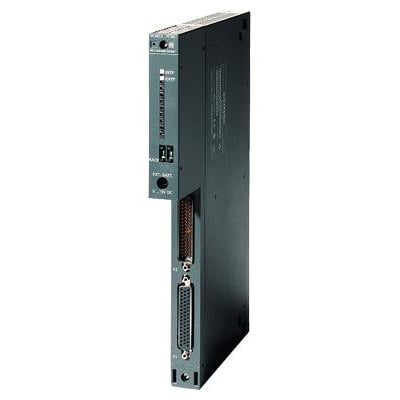 Siemens S7-400 interfacekabel IM461-3 med K-bus, 100 m. Viser enhedens grå kabinet med tilslutninger og mærkater.