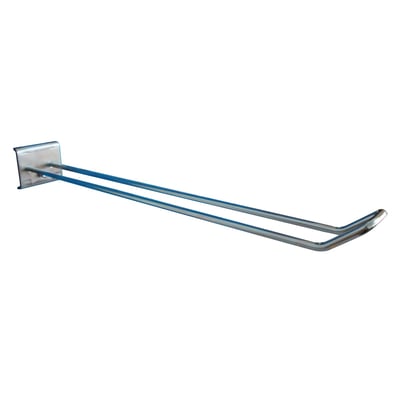 Dobbelt varekrog fra Maskinfabrikken Universal, 300mm lang med Ø4mm krogdiameter og firkantet snude.