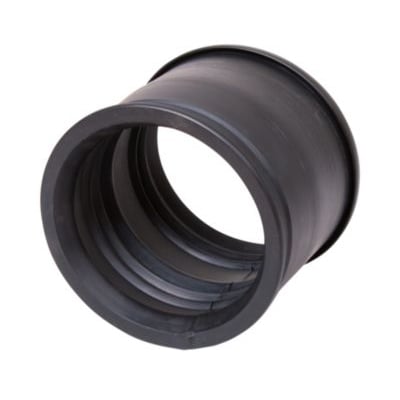 Lauridsen EPDM manchet 40/52 x 100 mm med glat spids, til beton og plast, vist forfra på hvid baggrund.