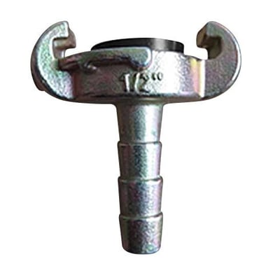 FLAIR klokobling med 1/2 tommer slangestuds i galvaniseret metal, klar til tilslutning.