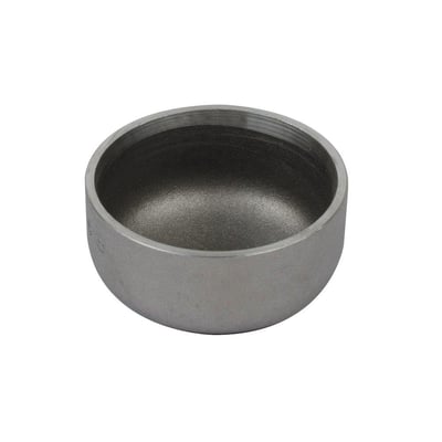 Svejseslutmuffe i St. 35.8-l materiale, 88,9mm udvendig diameter og 3,2mm tykkelse.