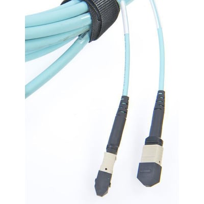 CommScope InstaPATCH 360 MPO 12 fiber trunk kabel i aqua med MPO hun til MPO hun stik.
