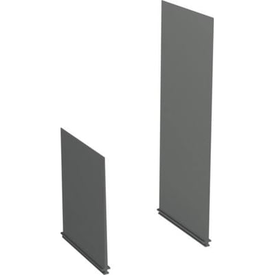 ABB PB100 faseskilleplader til 4-polet system, vist som to grå, flade plader med fødder langs kanten.
