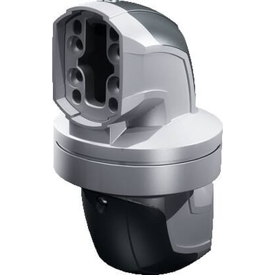 Rittal Mellemled CP 60 CP i grå og sort plast, vist fra siden med fokus på monteringshuller og drejelige led.