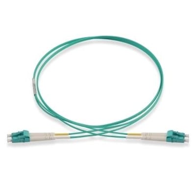 Schneider Electric Actassi fiberpatchkabel OM3, 3 meter, med to LC-duplex konnektorer i grøn.