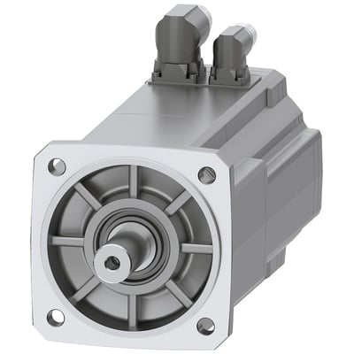 Siemens SIMOTICS S-1FK2 HI servomotor med 6 Nm drejningsmoment og 1,15 kW effekt, med IP65 beskyttelse og cylindrisk aksel.