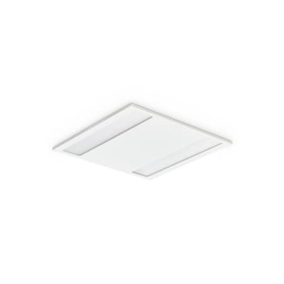 CoreLine Indbygningsarmatur RC136B, et 60x60 cm hvidt loftarmatur med stålramme, klar til loftmontering.