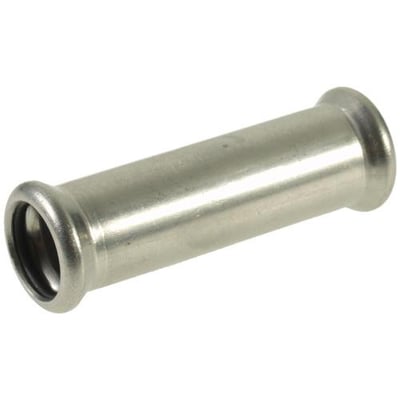 VSH XPress rustfri press skydemuffe på 42 mm, lavet af AISI 316 stål med en M-profilende.