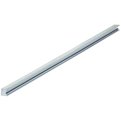 Siemens 8UC6-forlængeraksel på 600 mm med 8 x 8 mm dimensioner, vist skråt med en langsgående rille.