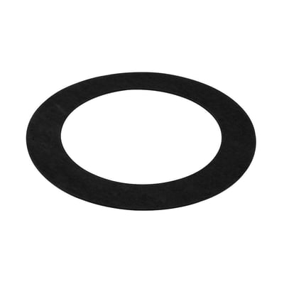 Fleksibel gummipakning af SBR med indvendig diameter på 169 mm og udvendig diameter på 218 mm isoleret på hvid baggrund.