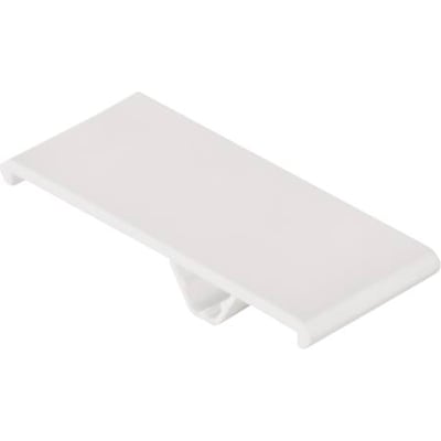 Weidmüller afdækningsskilt WAD27, 64x27mm, fremstillet af blank hvid PA polyamid uden print.