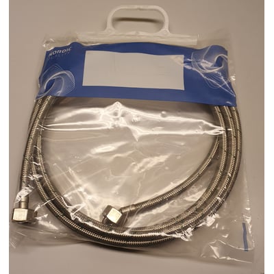 Nordic Quality Softpex tilslutningsslange i transparent plastpose med håndtag. Slangen er 2.5 meter lang med 3/4" Fx3/4" E fittings.