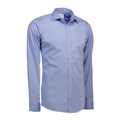 Seven Seas herreskjorte i lys blå, slim fit, 2XL, fremstillet af fin twill med Non Iron finish.