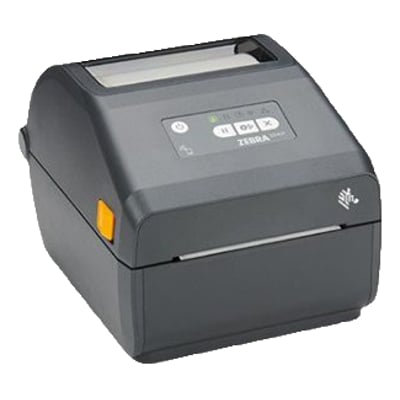 Zebra ZD421 direkte termisk printer med 203 dpi, USB og USB Host på neutral baggrund.